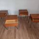 Bedside tables 4 pieces 70s Italy
