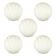 1 of 5 Shell-Shaped Opaline Glass Wall Light from Limburg, Germany, 1970s