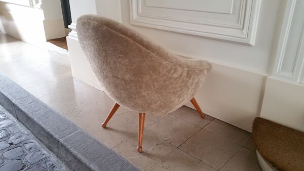 Fauteuil oeuf egg année 50