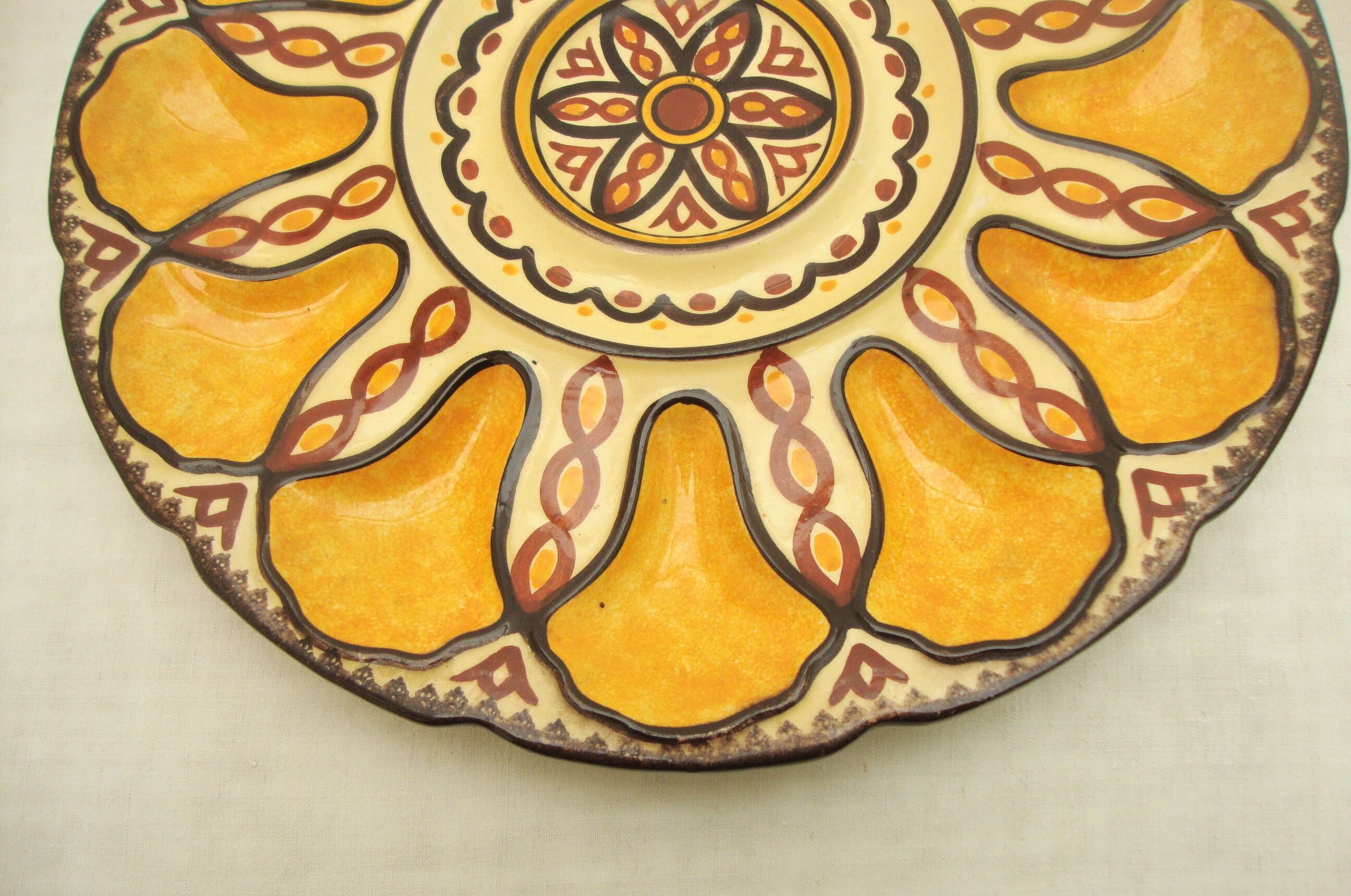 Oyster dish HB Henriot Quimper