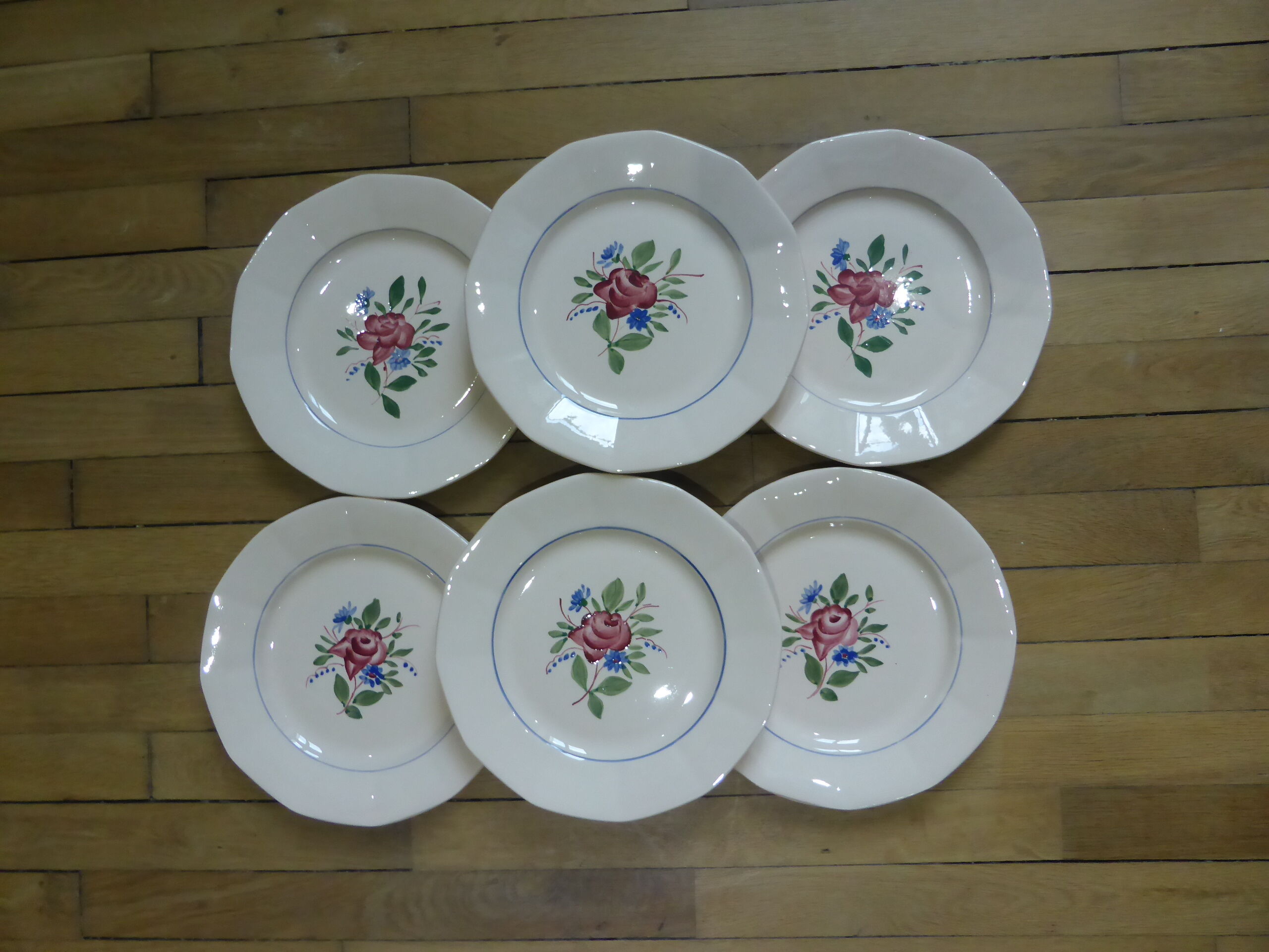 6 plates plates Sigoin Sarreguemines