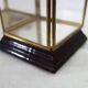 Vintage display case for miniature or jewelry brass and glass