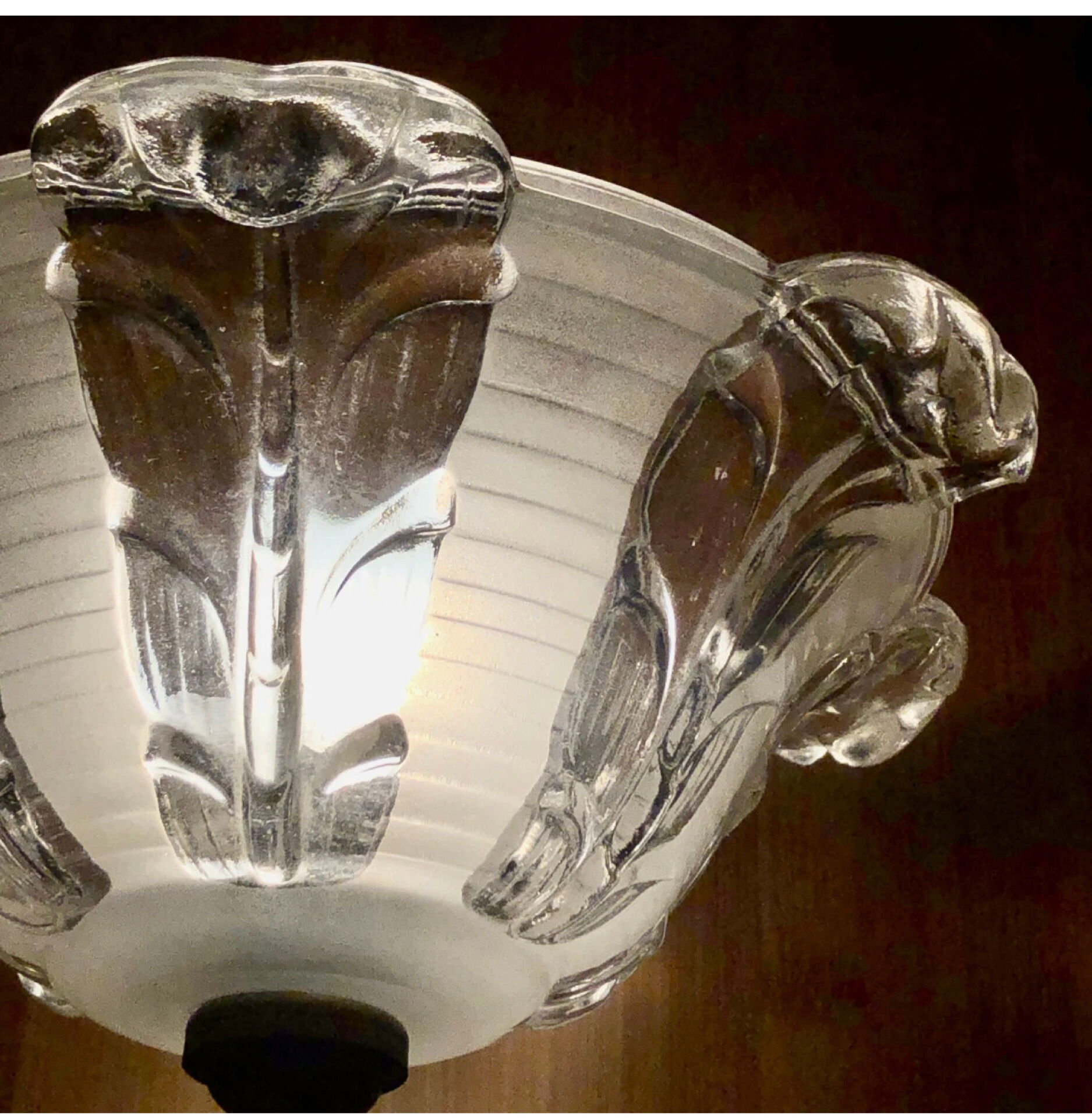 Vintage Art Deco lamp 1930 Modernist Jacques Adnet basin Ezan