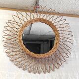 Rattan sun mirror – 50s/60s