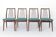 Set of 4 Casala Dining Chairs, Germany 1960s, Mid Century Beechwood Chairs