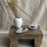 Vintage blue and white hand-held egg cup Poland D13