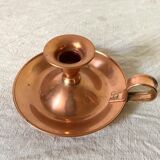 Lecellier Villedieu copper thumbscrew candle holder