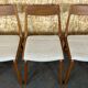 Lot de 5 chaises Boomerang Alfred Christensen Slagelse Møbelværk teck années 60 70