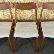 Set of 5 Boomerang chairs Alfred Christensen Slagelse Møbelværk teak 60s 70s