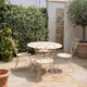 Salon de jardin rétro en fer forgé des années 50