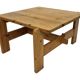 Vintage coffee table pinewood minimalist 1970s design