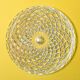 Vintage Pressed Glass Platter: Mid-Century Serving Large Plate, Italy 1970s