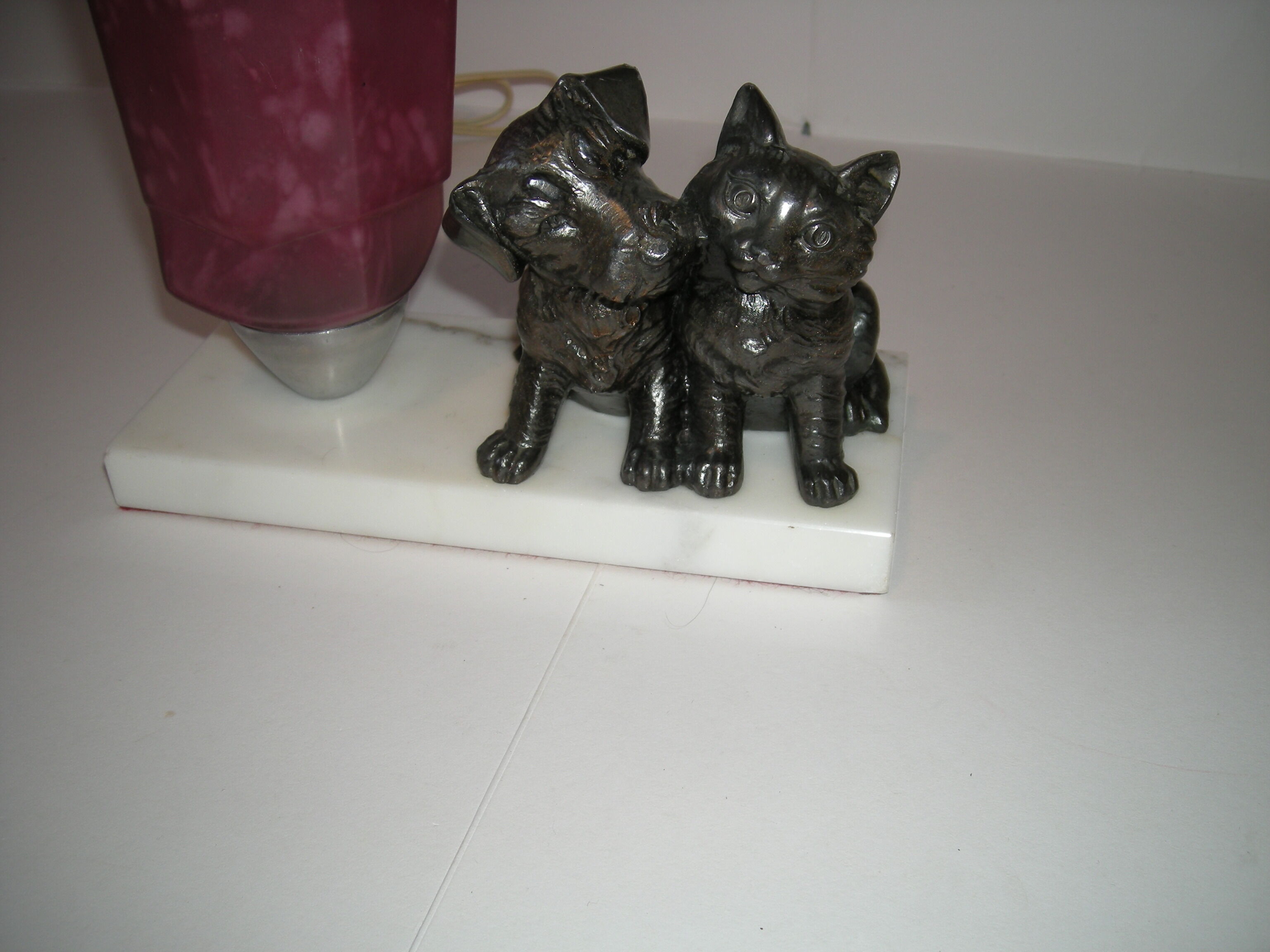 Lamp dog cat from the 40s - 50s