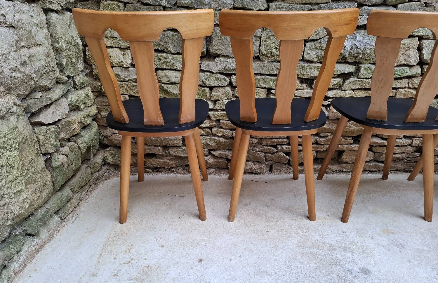 Set of 12 bistro chairs