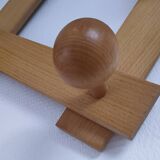 Solid pine crossbar coat rack from the 90s