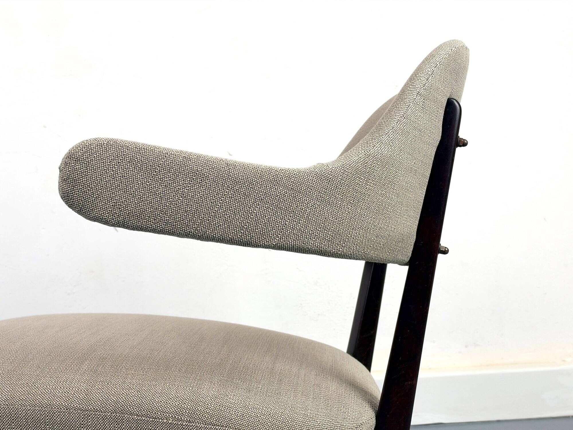 Lounge chairs with new fabric, 1950s, Set of 2