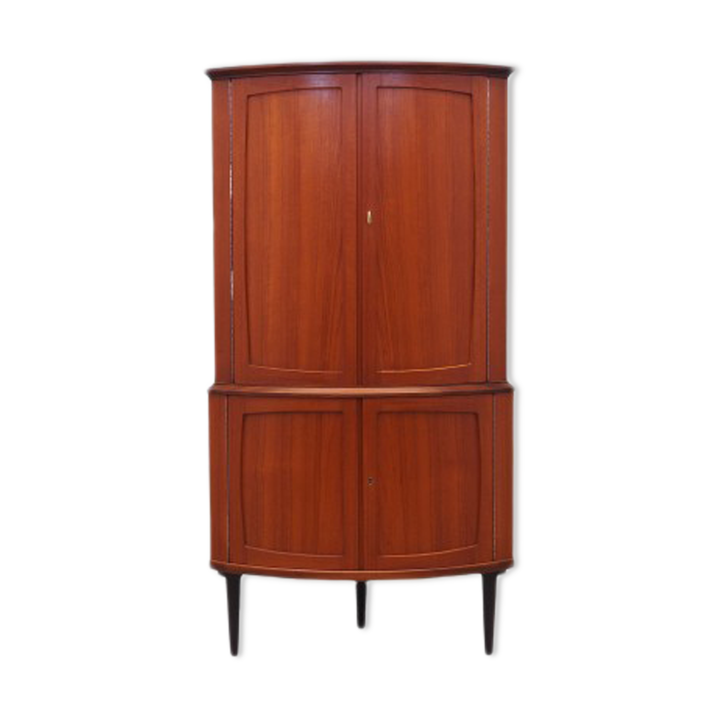 Armoire d’angle en acajou, années 1970, conception danoise, production: danemark