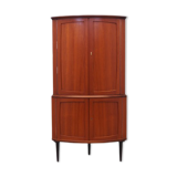 Armoire d’angle en acajou, années 1970, conception danoise, production: danemark
