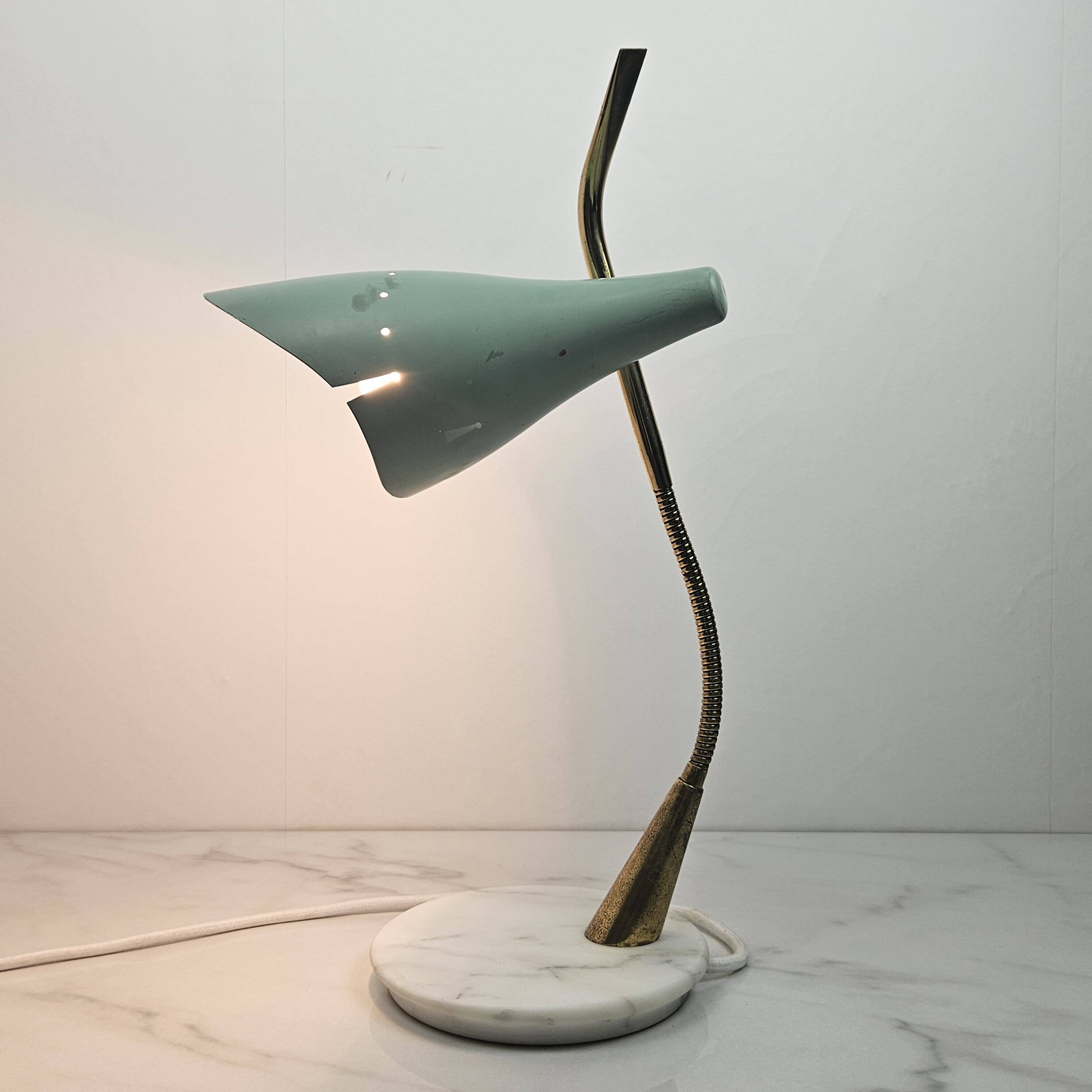 Table Lamp With Marble Foot by Oscar Torlasco, Italy 1955