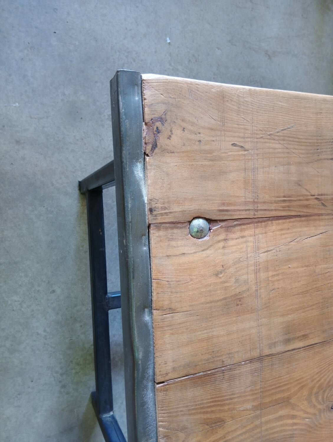 Table d'atelier industrielle