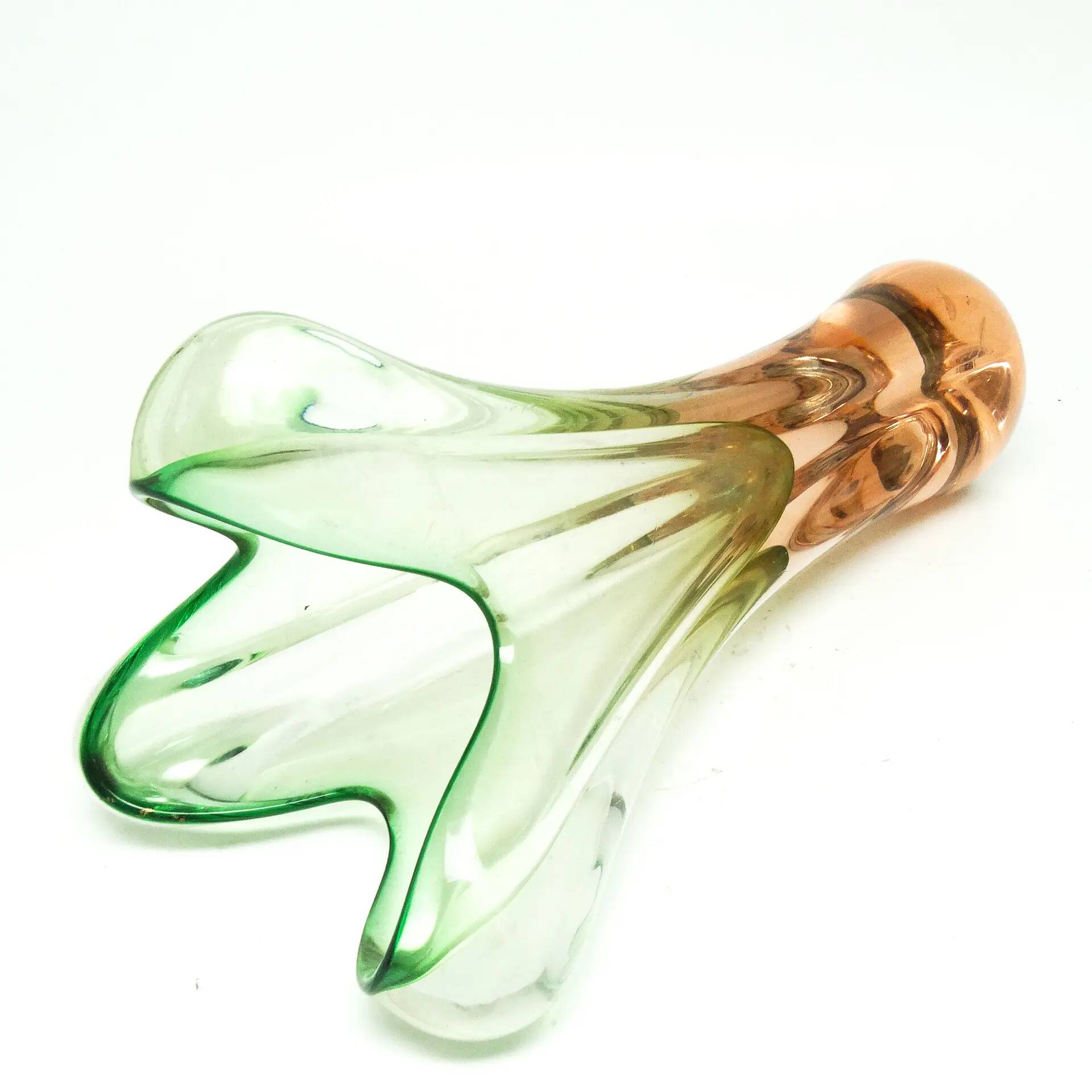 Mid-century modern vase, glass, designed by J. Hospodka, Czechoslovakia, 1960s