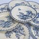 Ensemble de 8 assiettes à dessert Gien modèle Chardons