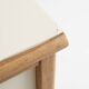 Commode style transition en bois clair et façade crème