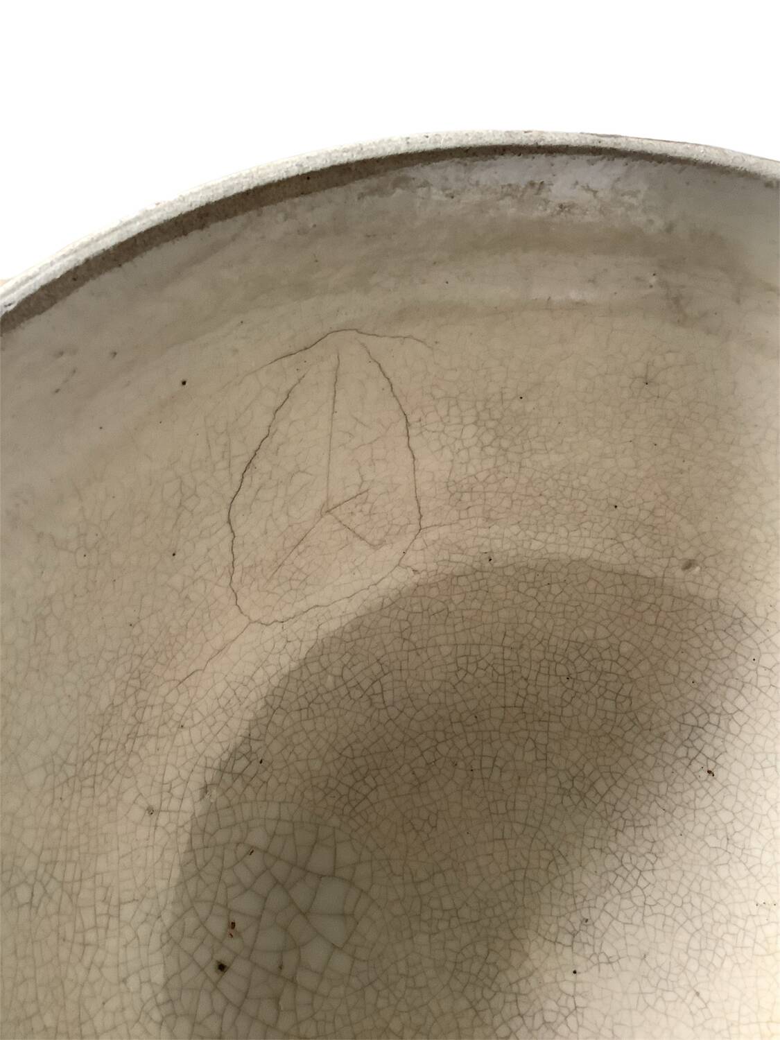 ✨ Large terracotta tian with glazed neck ✨