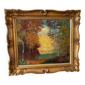 Paysage signé du XXeme siècle