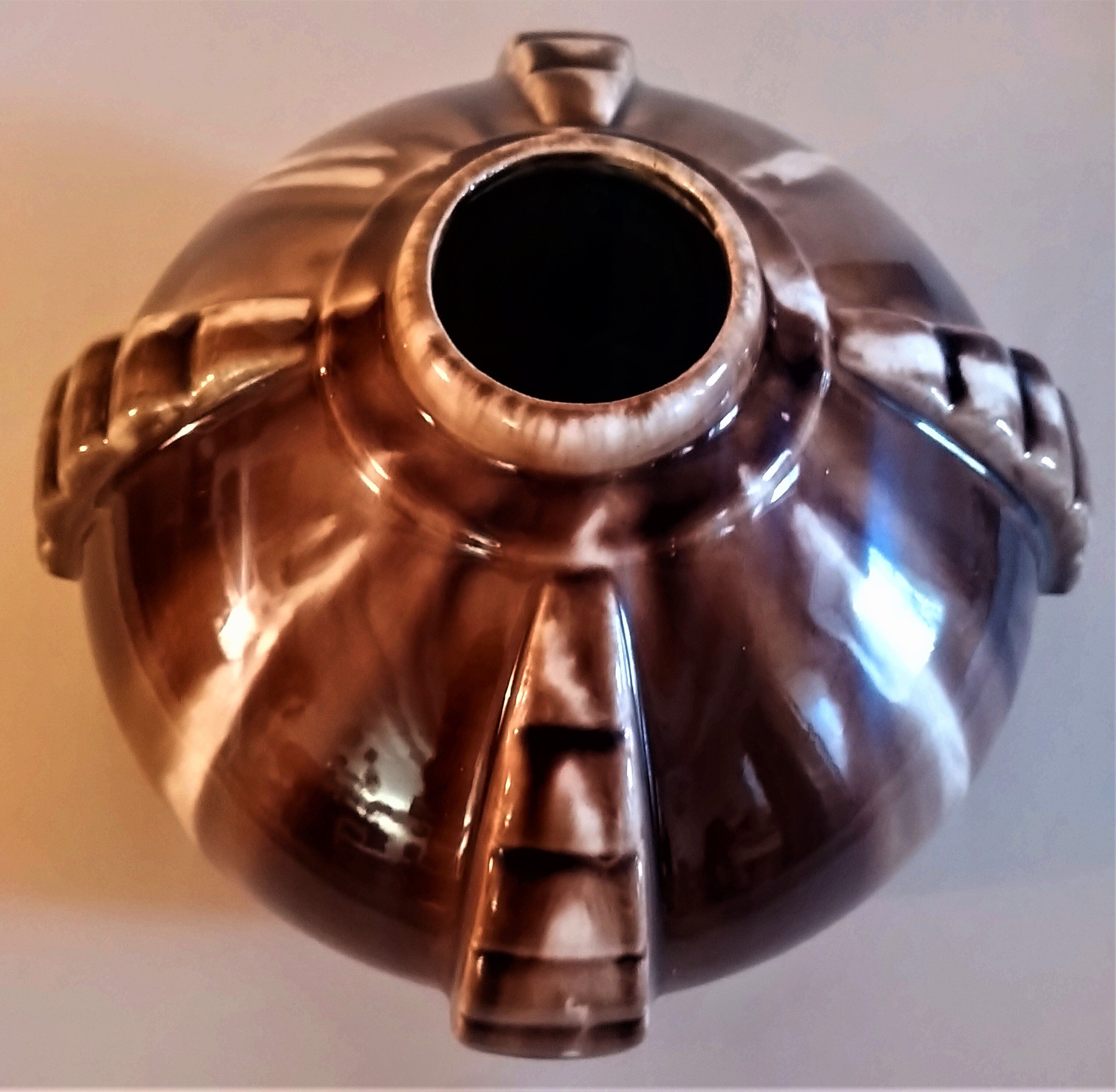 Glazed ceramic vase Elgé in Vierzon