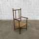 Fauteuil en paille et bois tourné