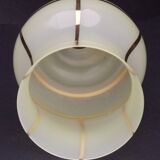 French vintage yellow Art Deco replacement shade with gold detailing 0081.
