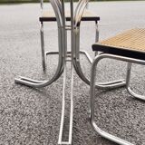 Table en verre vintage