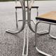 Table en verre vintage