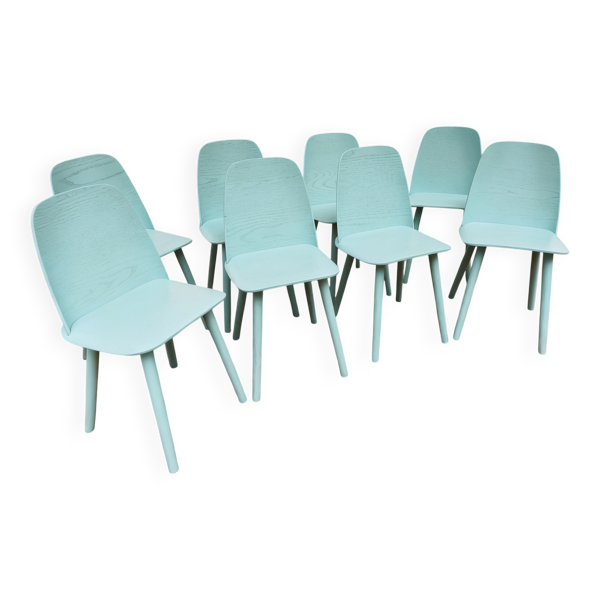 Suite de 8 chaises Nerd Chair, Muuto