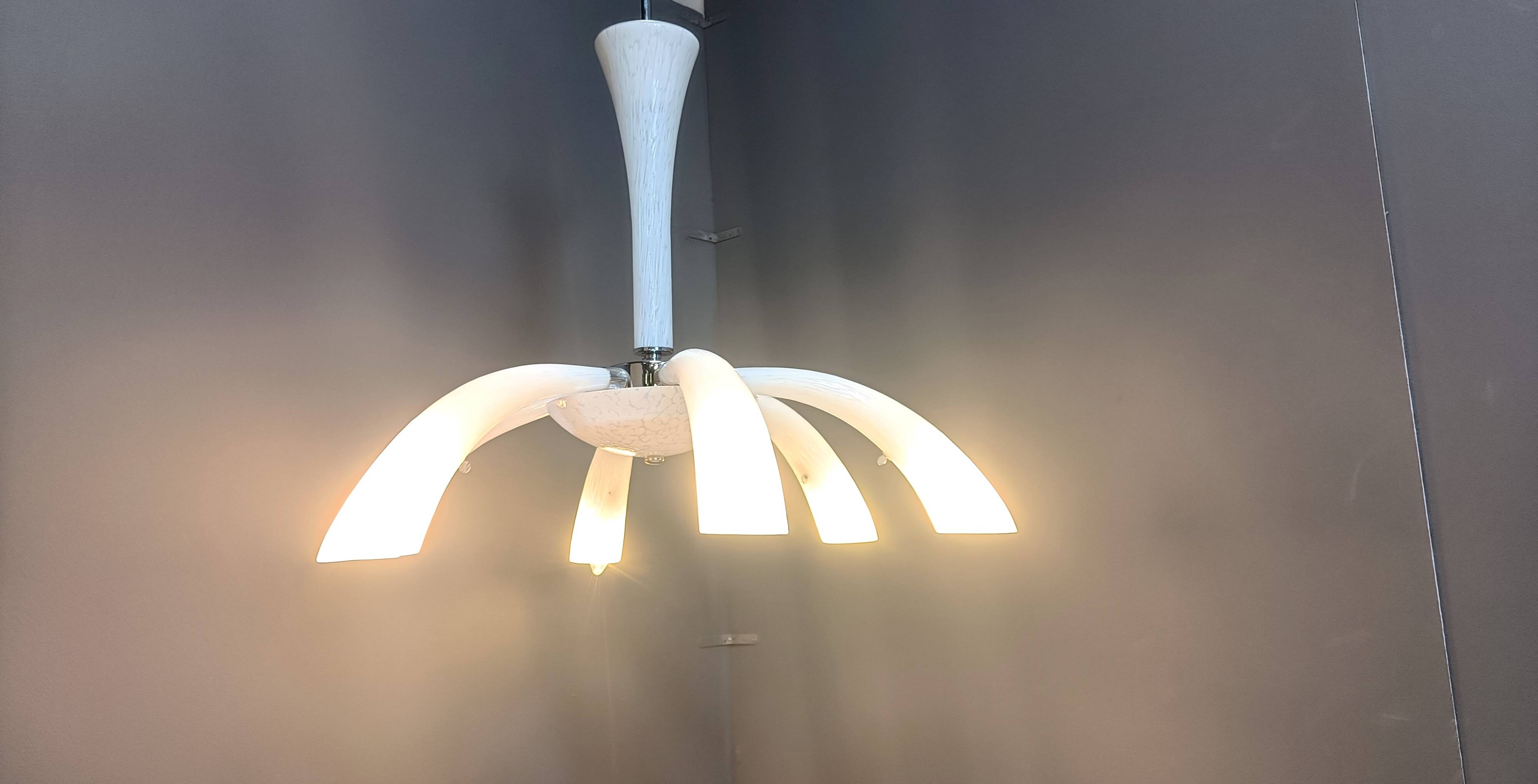Mid century murano glass chandelier, 1970s