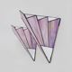 Pair of vintage Tiffany-style Art Deco glass paste wall sconces