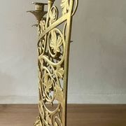 Chandelier en bronze doré, fin XIXème