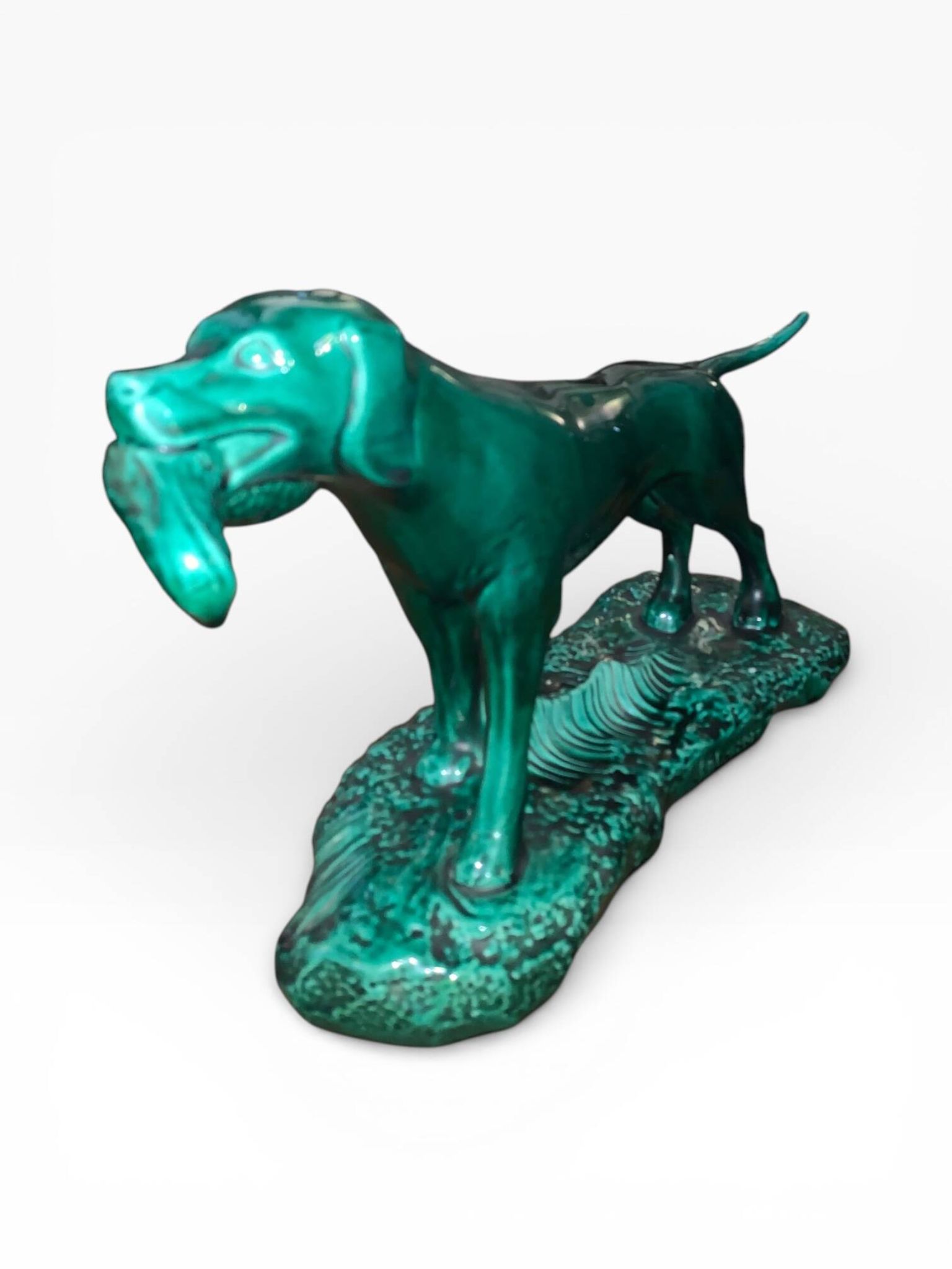 Sculpture Hunting Dog for Duck - Art Deco - J. MIGNOT - Saint-Clément