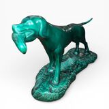 Sculpture Hunting Dog for Duck - Art Deco - J. MIGNOT - Saint-Clément
