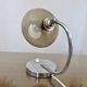 Lamp in chrome metal and amber glass made in Italy 1970
