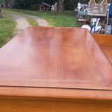 Cherry wood cabinet, 2 doors, 2 drawers