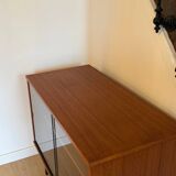 Low teak display cabinet