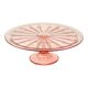 Pink Rosaline Art Deco Cake Stand Pastry Dish Scailmont