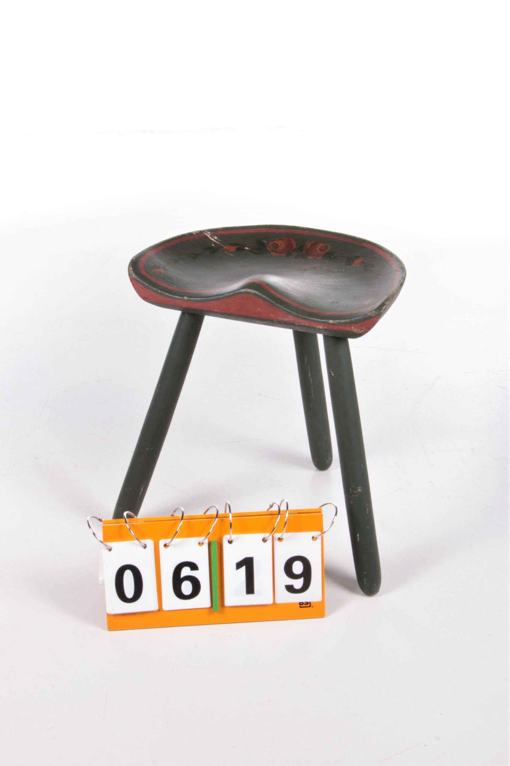 Vintage 1950s tripod stool by Mogens Lassen.