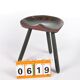 Vintage 1950s tripod stool by Mogens Lassen.