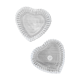 Vintage crystal heart cups