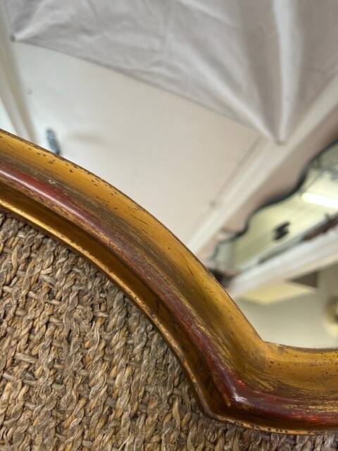 Louis XVI style gilded wood mirror 71 x 50