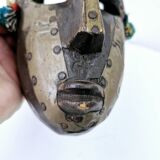 2 African Masks Couple Bambara Mali Ethnic Tribal Art