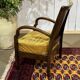 1950s English bridge chair in beech.